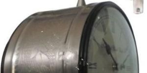 Silver Station Clock