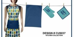 Cotton Kitchen Apron Set