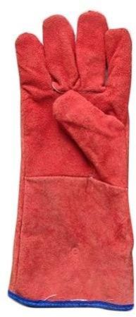 Men Plain Leather Hand Gloves