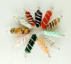 Gemstone Pencil Pendants