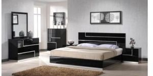 Cherry Wood Contemporary Bed