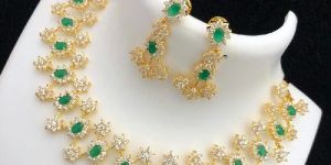 American Diamond Chain with Earrings