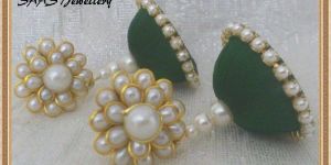 Enamel Jhumka Earrings
