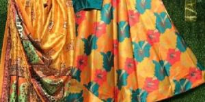 Digital Printed Heavy Silk Skirt