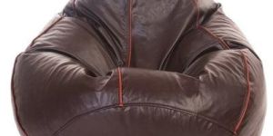 Leatherette Brown Bean Bag