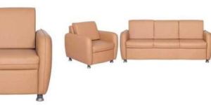 Rexine Saffron Designer Sofa Set
