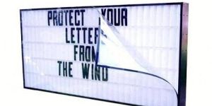 Acrylic Oval Changeable Letter Sign