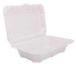 Sugarcane Bagasse Clampshell Box
