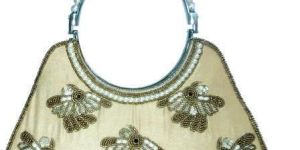 Embroidered Silk Clutch