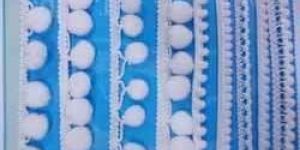 Dyeable Pompom Laces