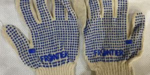 Blue Dotted Glove