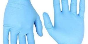 Sky Blue Rubber Hand Gloves