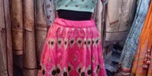 Ladies Silk Partywear Dress