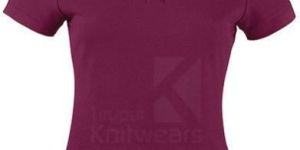 Women Plain Polo T Shirt