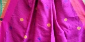 Plain Boote Linen Sarees