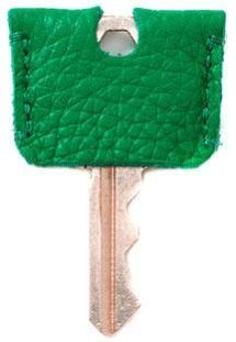Green Leather Key Cover