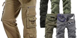 Mens Cotton Cargo Trouser