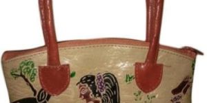 Printed Ladies Leather Bag
