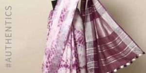 Linen Shibori Print Sarees