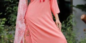 Rayon Kurti Palazzo and Dupatta