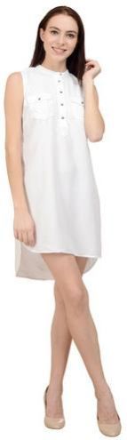 Cotton Plain Ladies Dress
