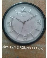 Silver Dial Analog Wall Clock