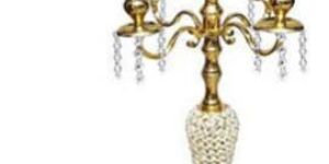 Gold Crystal Candelabra
