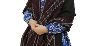 Black Lambswool Shawl