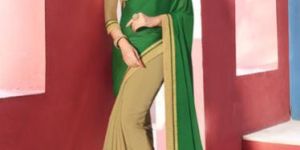 Georgette Embroidered Saree