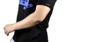 Mens Black Freak Printed T-Shirt