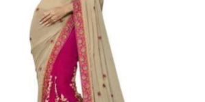 Chanderi Embroidered Wedding Saree