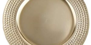 Brown Hammared Charger Plate