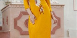 Rayon Embroidered Kurtis