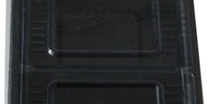 Two Cavities Plastic Food Packaging Box