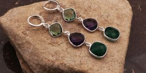 Multi Gemstone Earring