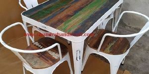 Metal Dining Table Set