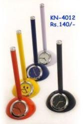 Silver Clock Pen Stands