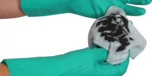 Unisex Green Nitrile Chemical Glove