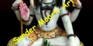 Multicolor Marble Shiva Statue