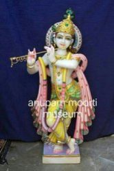White Marble Radha Krishna Statue