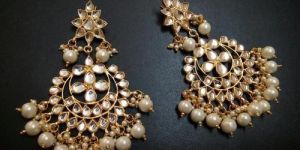 Gold Kundan Earring