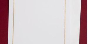 Paper Rectangular Wedding Card