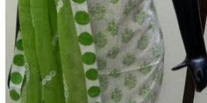 Unstitched Embroidered Dress