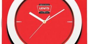 Red Round Wall Clocks