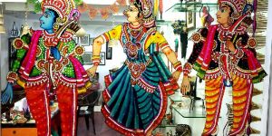 Leather Puppets And Wall Hangings