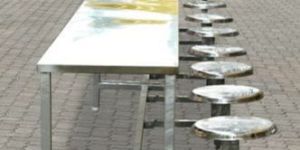 Silver Stainless Steel Table