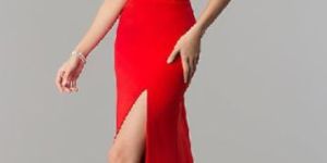 off Shoulder Party Gown