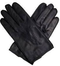 Men Black Leather Gloves