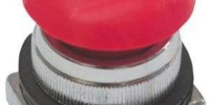 Red Mushroom Actuator Push Button