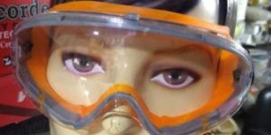 Orange Safety Goggle